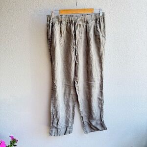Parachute Linen Lounge Pants Leganlook Relax Earthy Grey Women's SP